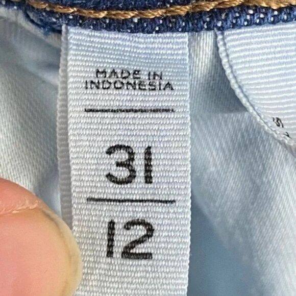 Loft | High Waist Straight Crop Jeans Size 31 / 12 - Picture 9 of 10